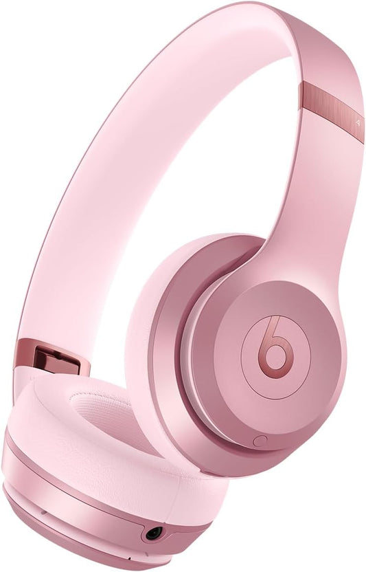 Beats Solo 4 - Wireless Bluetooth On-Ear Headphones, Apple & Android Compatible, Up to 50 Hours of Battery Life - Metallic Pink