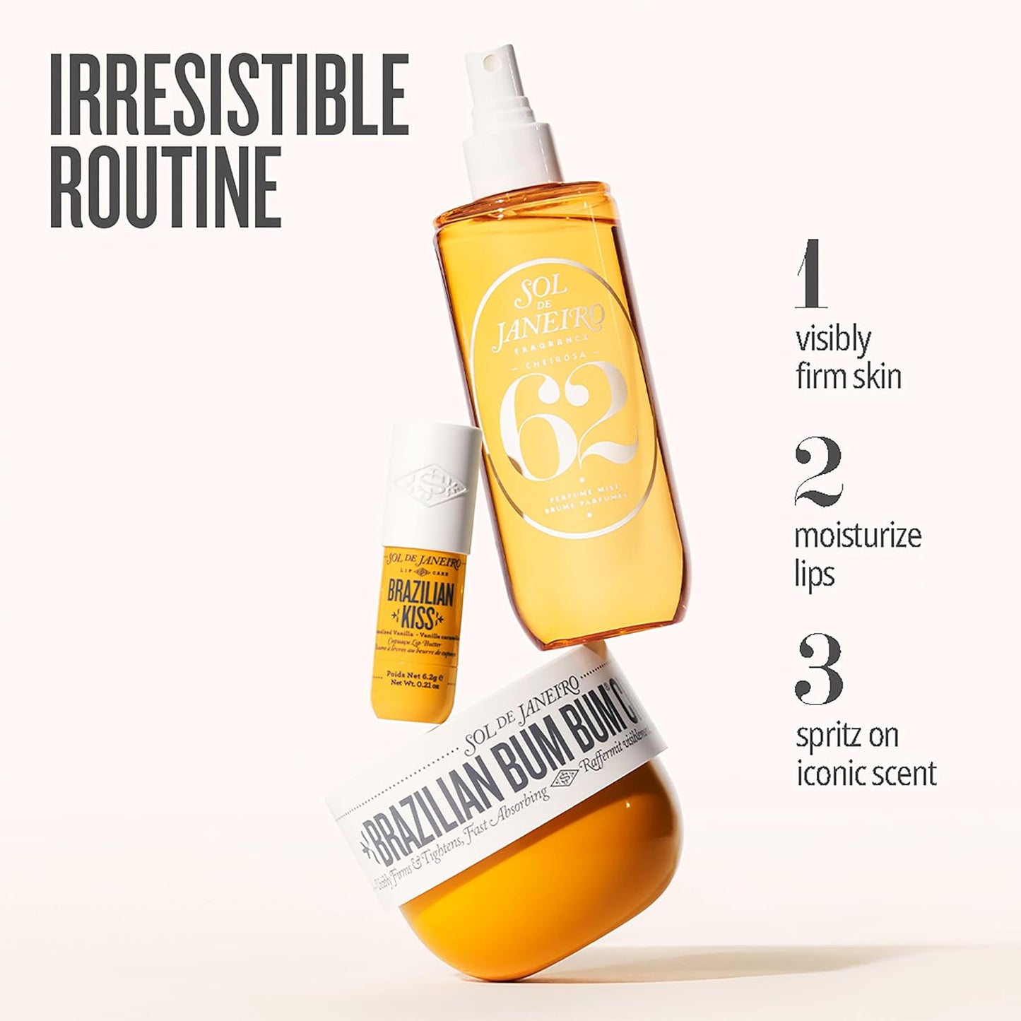 Sol de Janeiro Brazilian Kiss Hydrating Lip Butter Balm | Vanilla Lip Balm | Vegan Formula